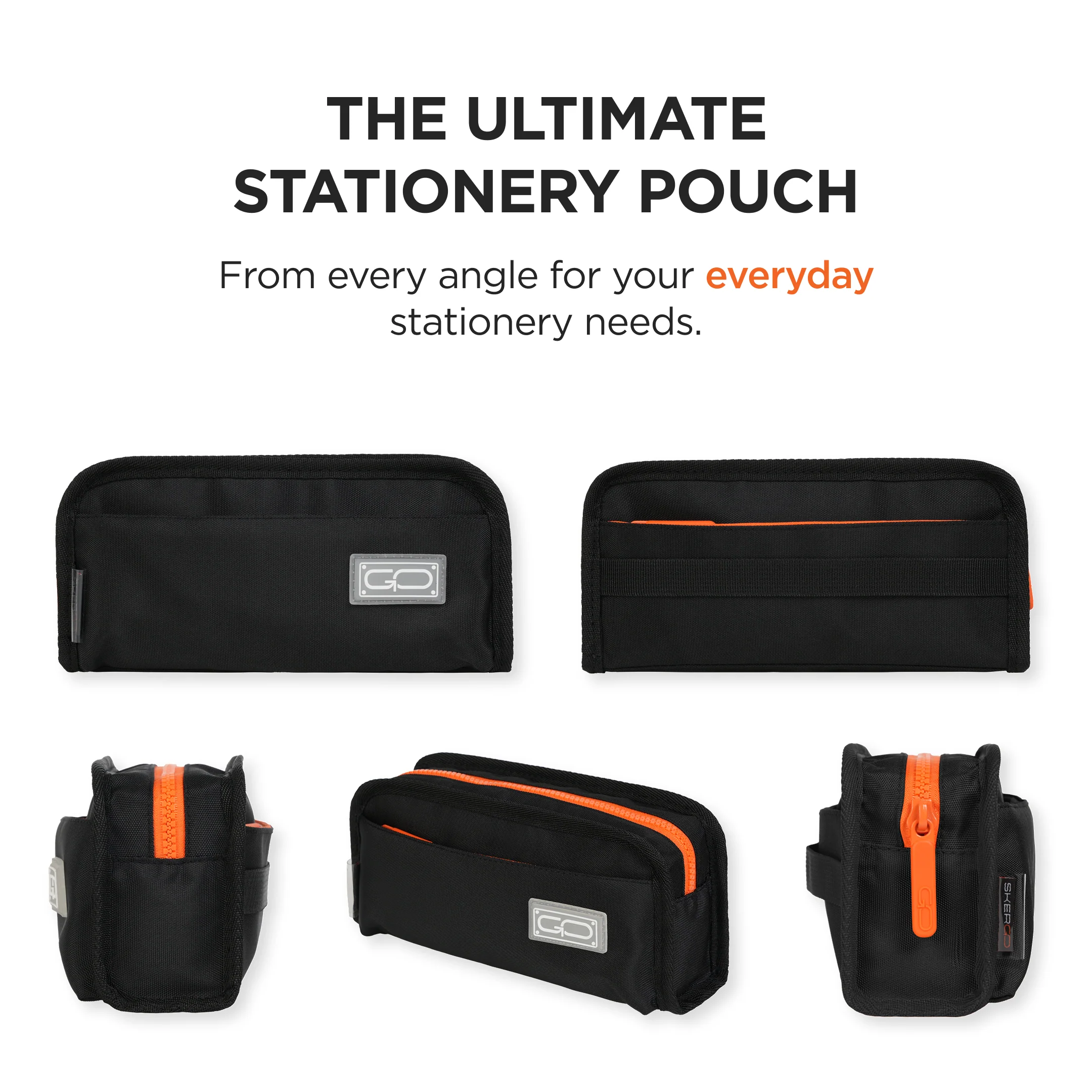 Stationery Pouch - Black - Image 6