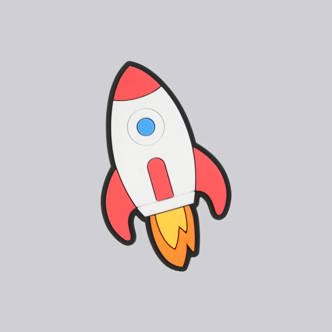 Rocket Ship Pixos™ Charm